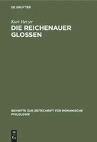 Kurt Hetzer | Die Reichenauer Glossen | Buch | Deutsch | Issn | X | De Gruyter