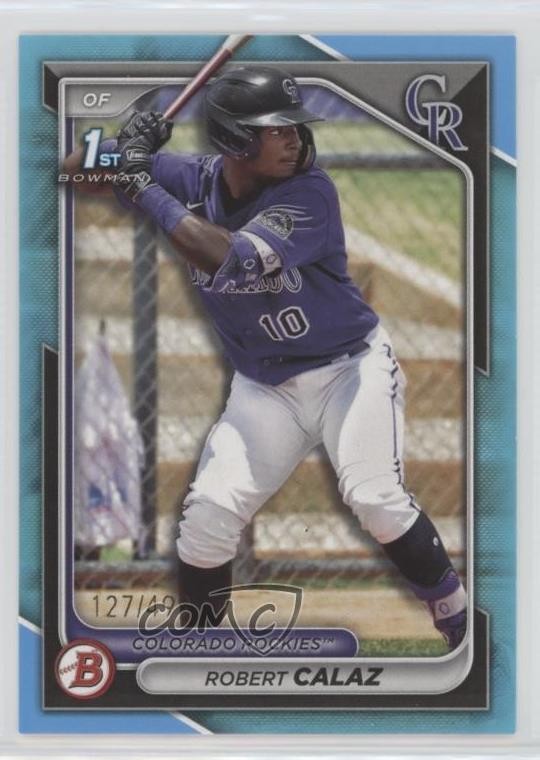 2024 Bowman Prospects Sky Blue Border 127/499 Robert Calaz #BP-131 0go8