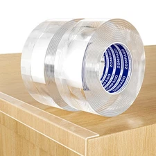 ZOMPAGO Clear Soft Corner Protectors for Furniture Strip,2in x13FT,2 Rolls,S...