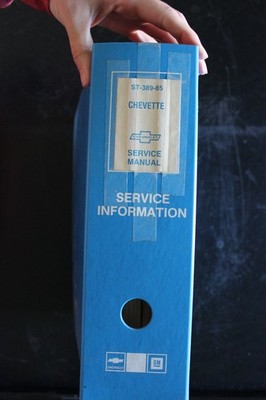 Chevrolet Chevette Service Shop Manual 1985 ST-389-85 OEM