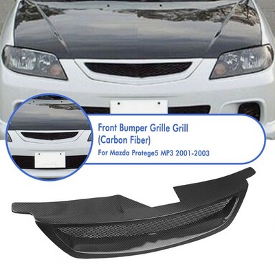Kohlefaser Frontstoßstange Gitter Lüftungsgitter Für Mazda Protege5 MP3 2001 03