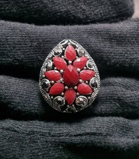 Ruby Gemstone Sterling Silver Ring Handmade Fashion Jewelry