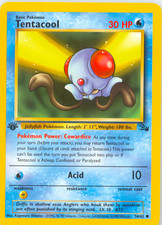 Tentacool #56/62 1st Edition Pokémon Fossil NM