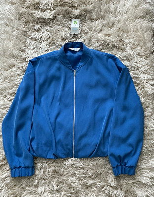 Primark Cares Women's Blue 2-Pc Tracksuit M Full Zip Jacket Pants Elastic