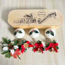 Vintage Christmas Pins & Ornaments Tree Bauble Decorations 80s 90s Foliage 