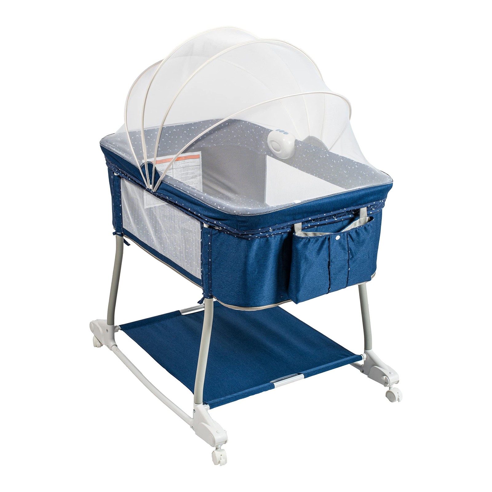 Newborn Portable Bassinet on Wheels for Baby 3 in 1 Bedside Sleeper Rocking C...