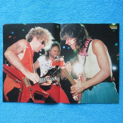 VAN HALEN POSTER BRAVO 2 Seiten 1980er