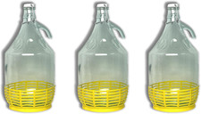 Damigiana Vetro 5 Litri - Bottiglione Con Chiusura Meccanica Ermetica Con Guarni