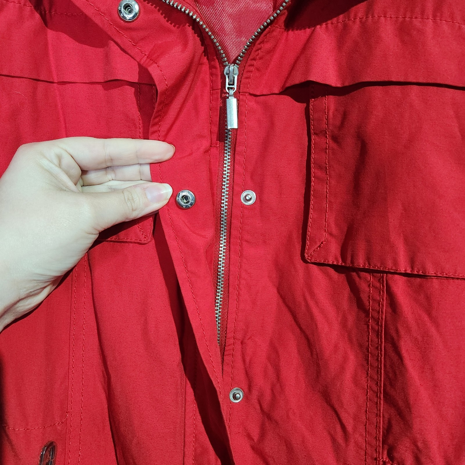 Zara Basic Red Tie Jacket, Size L - image 3