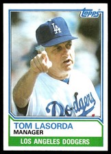 Tom Lasorda 1983 Topps #306 Dodgers MLB READ FREE SHIPPING AutographDen