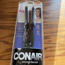 Conair Ceramic Technology 2'' Hair Straightener Flat Iron Model CS19 - NEW