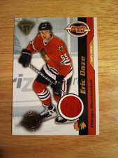 2001 Pacific Private Stock Titanium Eric Daze Game Worn Jersey #786/1020 (MEM)