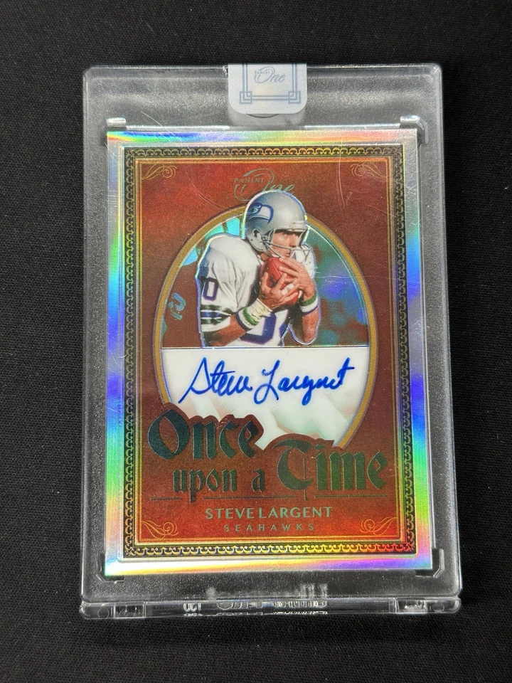 2020 Panini One Once Upon a Time Signature Steve Largent Auto /35 #352 Seahawks! - Image 2 of 4