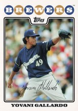 Yovani Gallardo Topps 2008 Baseball Card #39