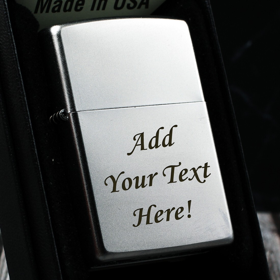 Genuin Satin Chrome Gift For Men Custom Name