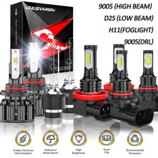 For Acura ZDX 2010 2011 2012 2013 8PC Front Headlights Daytime+Fog Light new