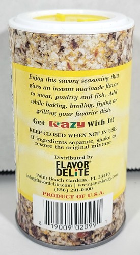2 JANE'S KraZy Original Lemon Pepper Marinade & Seasoning Spice Blend Crazy - Picture 4 of 4