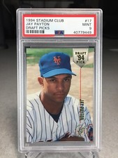 1994 Stadium Club Draft Picks Jay Payton #17 - PSA 9 - New York Mets