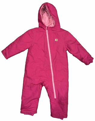 CARHARTT Infant Toddler Size 24 M Quick Duck Snow Suit Coveralls