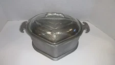 Vintage Guardian Service  Aluminum Casserole Triangle Pot with Original Lid