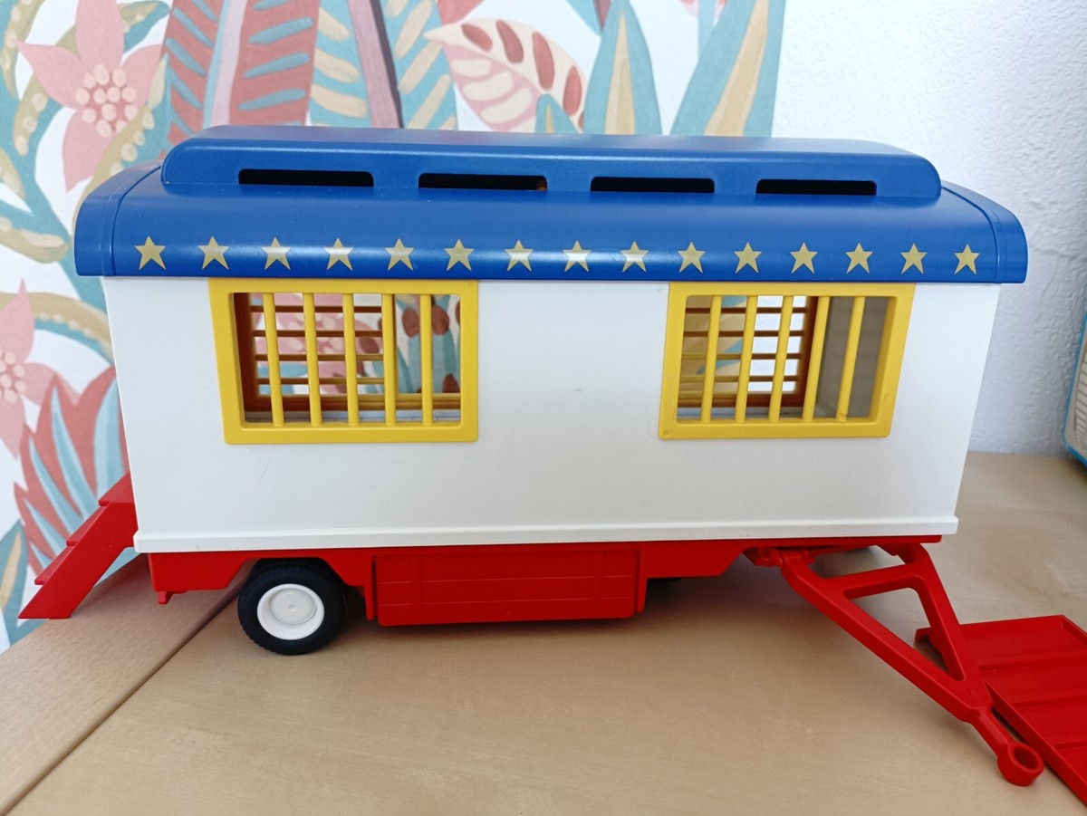Camion cirque playmobil 3452 et roulotte fauves - Jeux & Jouets