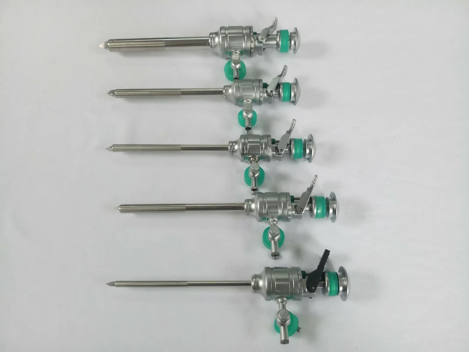 Trocar laparoscópico con cánula punta piramidal válvula multifunción 3 mm 5 mm 10 mm  Foto 4 de 4