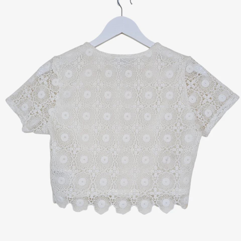 LIPSY x Michelle Keegan : Crochet Crop Top : UK8 : WAS: £69!! - Image 2 of 2