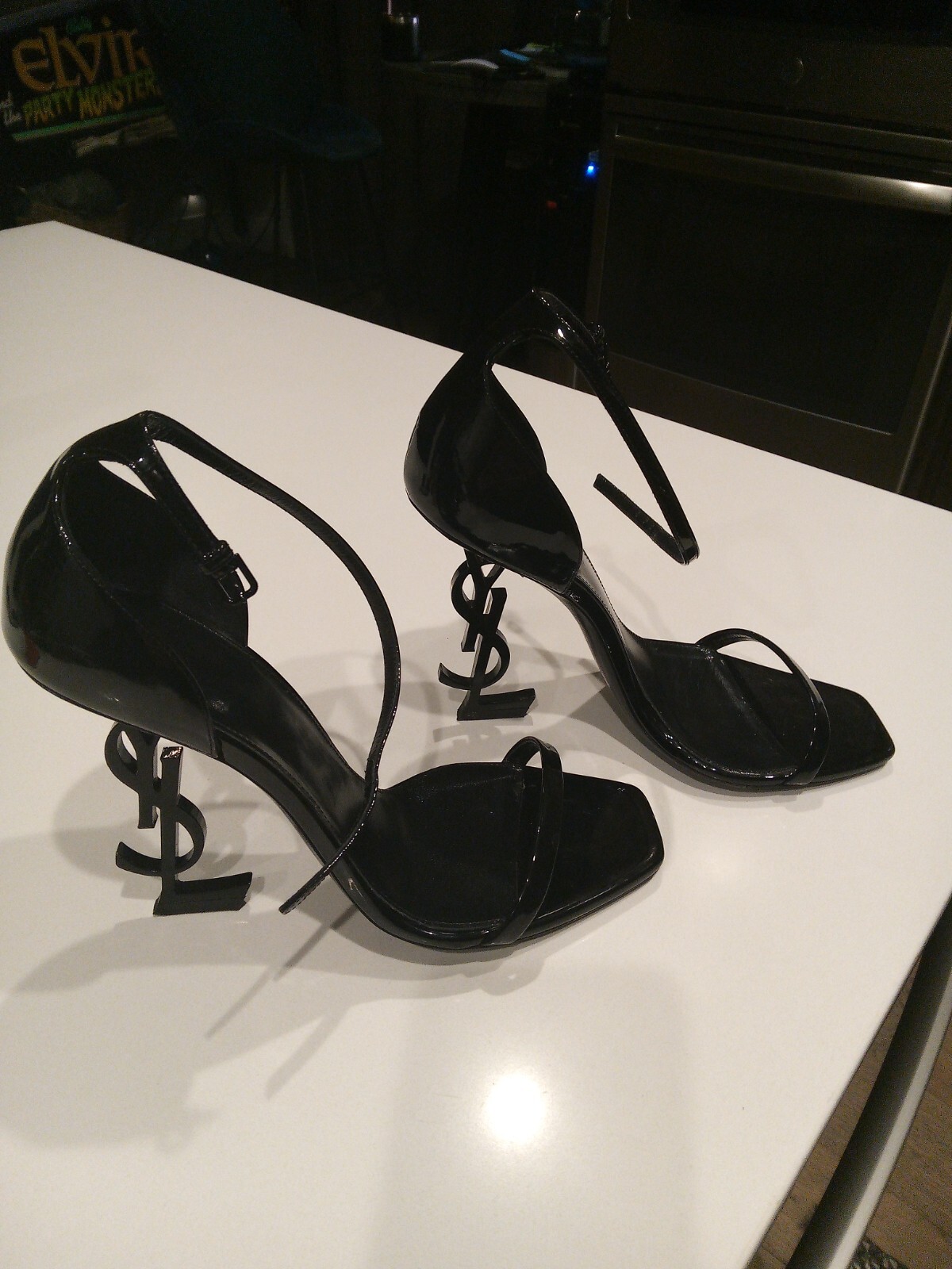 SANDALI OPYUM SAINT LAURENT YSL IN VERNICE