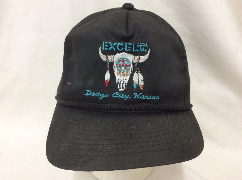 trucker hat baseball cap Excel Dodge City Kansas retro vintage rare rave nice