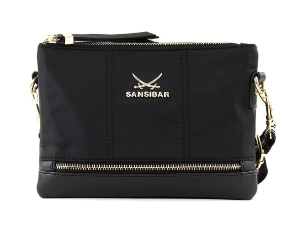Sansibar Zip Bag UmhäNgetasche Schultertasche Tasche Black Schwarz Neu-image