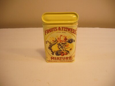 novelty tobacco tins fruits & flowers tobacco, 
