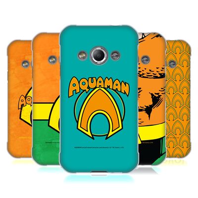 OFFICIAL AQUAMAN DC COMICS LOGO SOFT GEL CASE FOR SAMSUNG PHONES 4