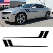 Black Side Door Fender Track Truck Hockey Stripe Vinyl Sticker For Chevy Camaro