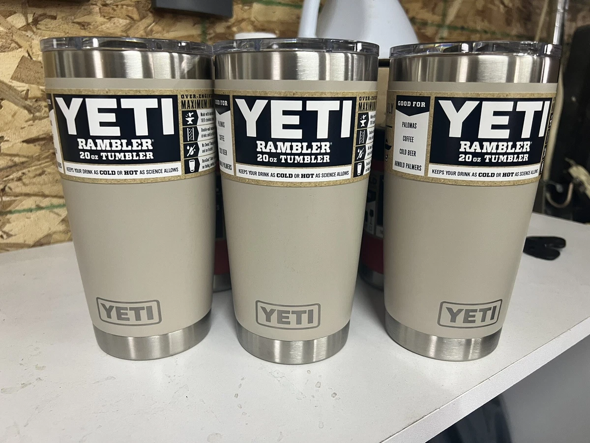 Yeti Sand 20 oz tumbler rare