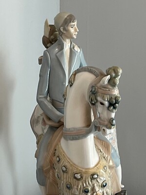 Lladro Valencian 4648 couple on horseback | eBay