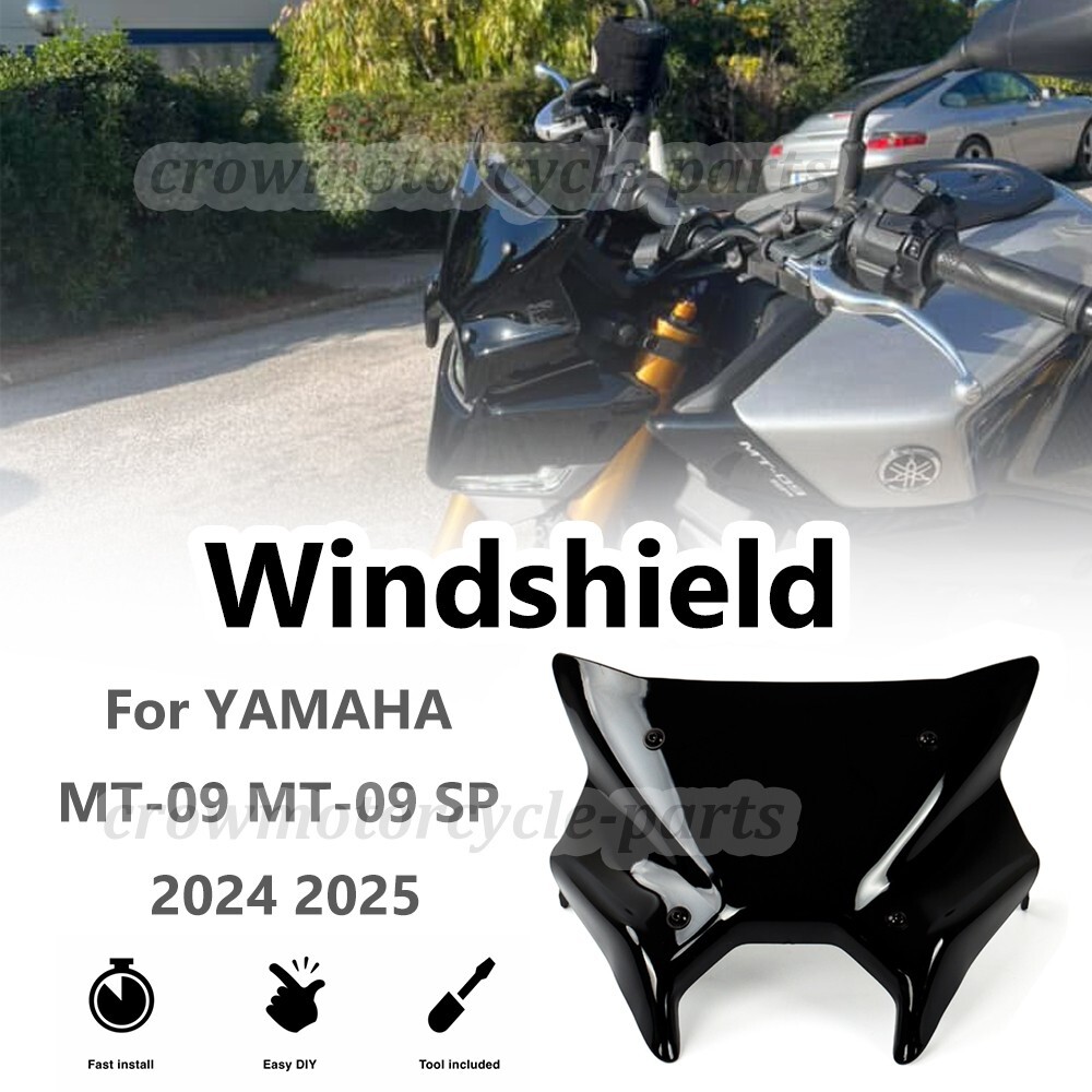 For YAMAHA MT-09 MT-09 SP 2024 2025 Sport Screen Windshield