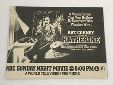1975 ABC tv movie ad ~ KATHERINE Art Carney
