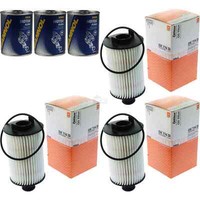 3X Original Mahle / Knecht ÖLfilter OX 774D + 3X SCT Motor Flush MotorspüLung