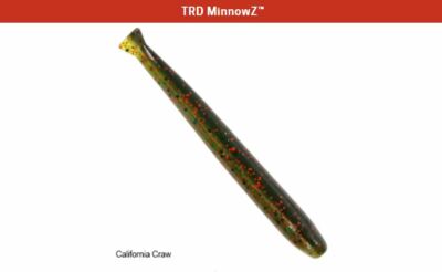 Z-Man TRD MinnowZ 3.5'' - California Craw - Zman Soft Plastic Pack of 8