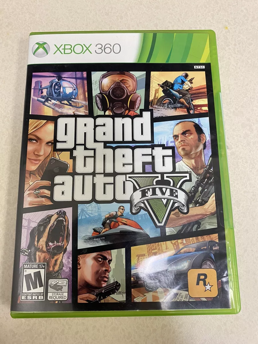 Grand Theft Auto V GTA 5 - Xbox 360 - Case and Manual Only