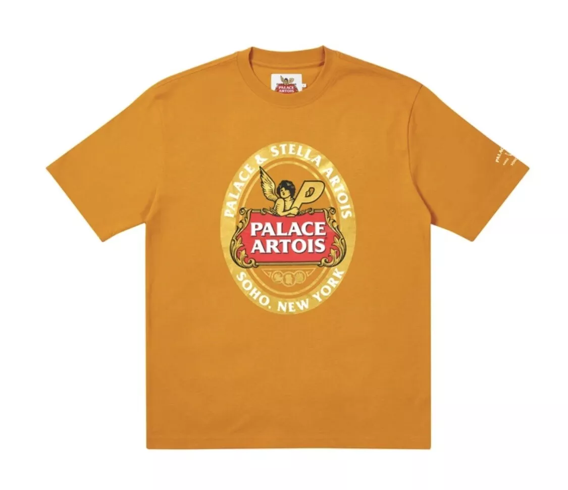 Palace Skateboards Stella Artois Coaster T Shirt Gold Size Large Confirmed Order