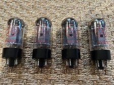 Lot Of 4 Vintage Jj 6v6 / 6v6s Power Tubes For Tube Amp Matched Quad, Untested