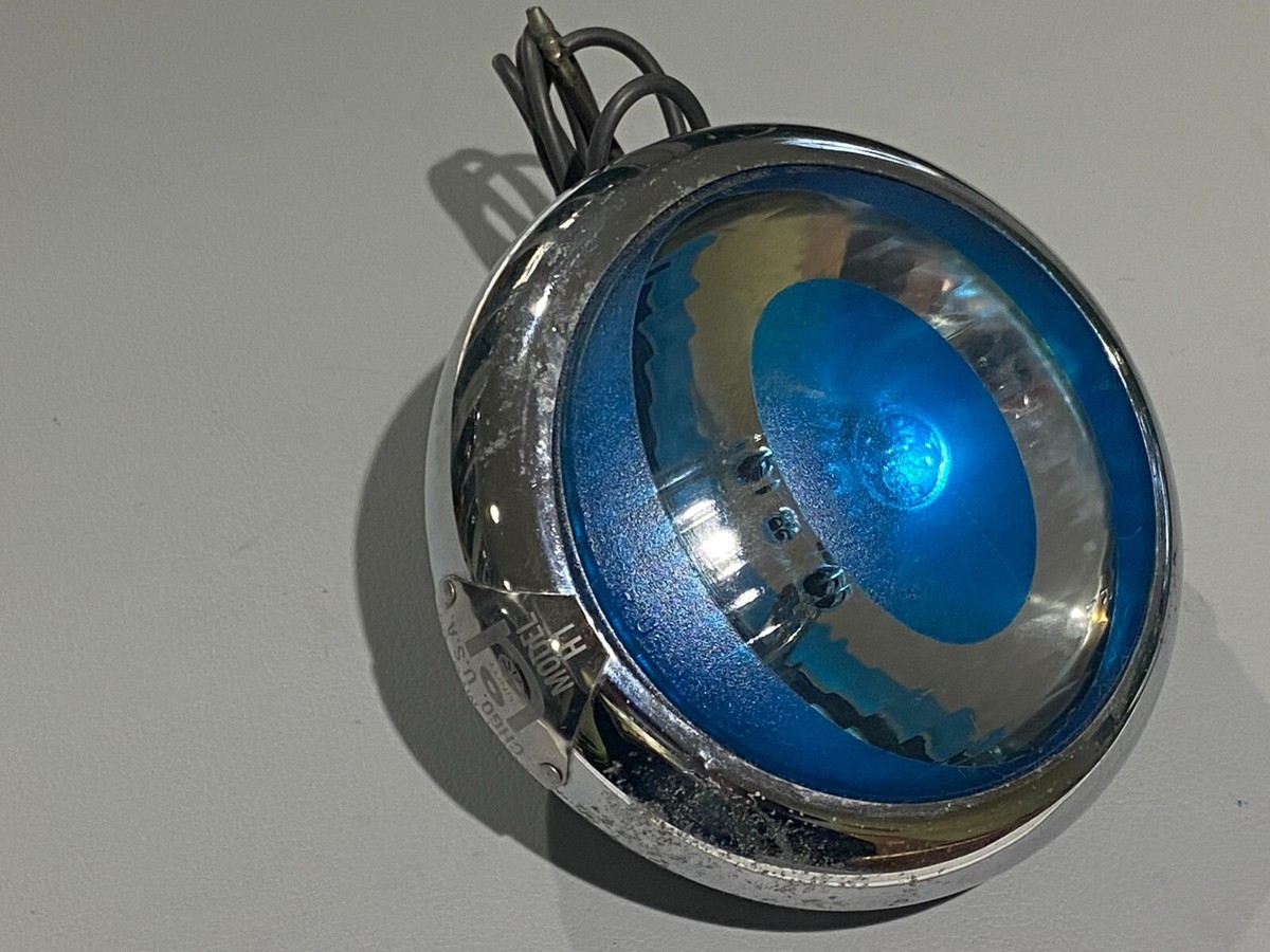 Unity Mfg. Co. H-1 ビンテージ ヘッドライト Unity MFG CO H1 Blue Light Vintage Spotlight | eBay