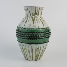 Mid Century Keramik Fat Lava Vase West Germany Carstens Tönnishof Grün