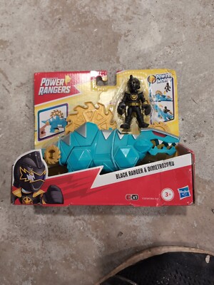 Power Rangers Playskool Heroes - Black Ranger & DimetroZord