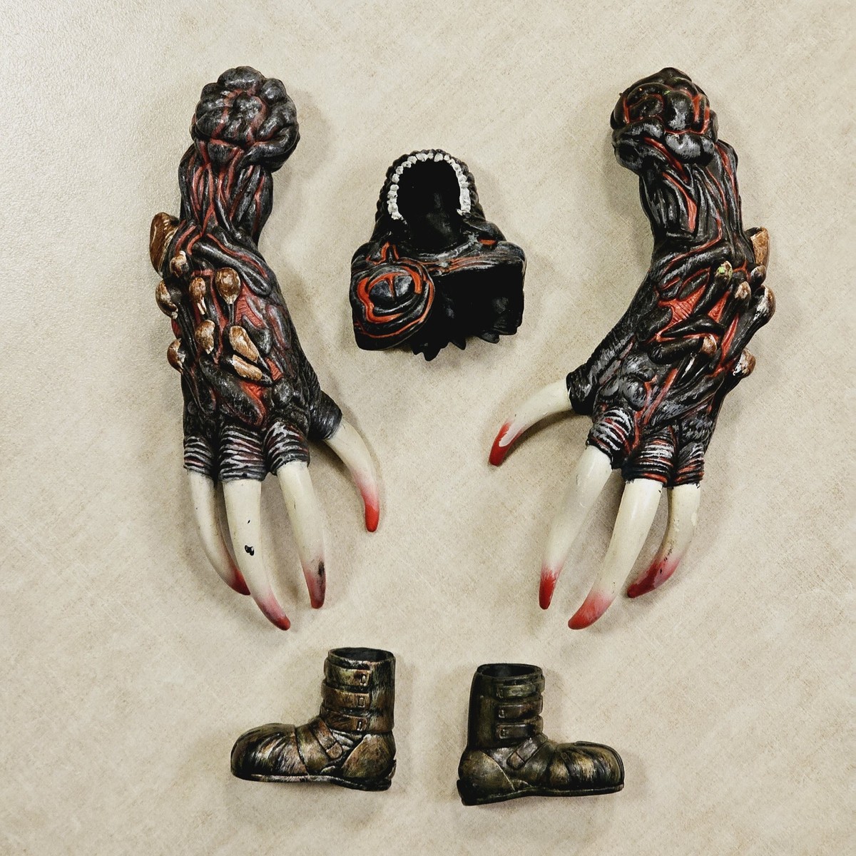 Resident Evil 2 Tyrant Mr X Accessories Lot Boots Capcom Vintage