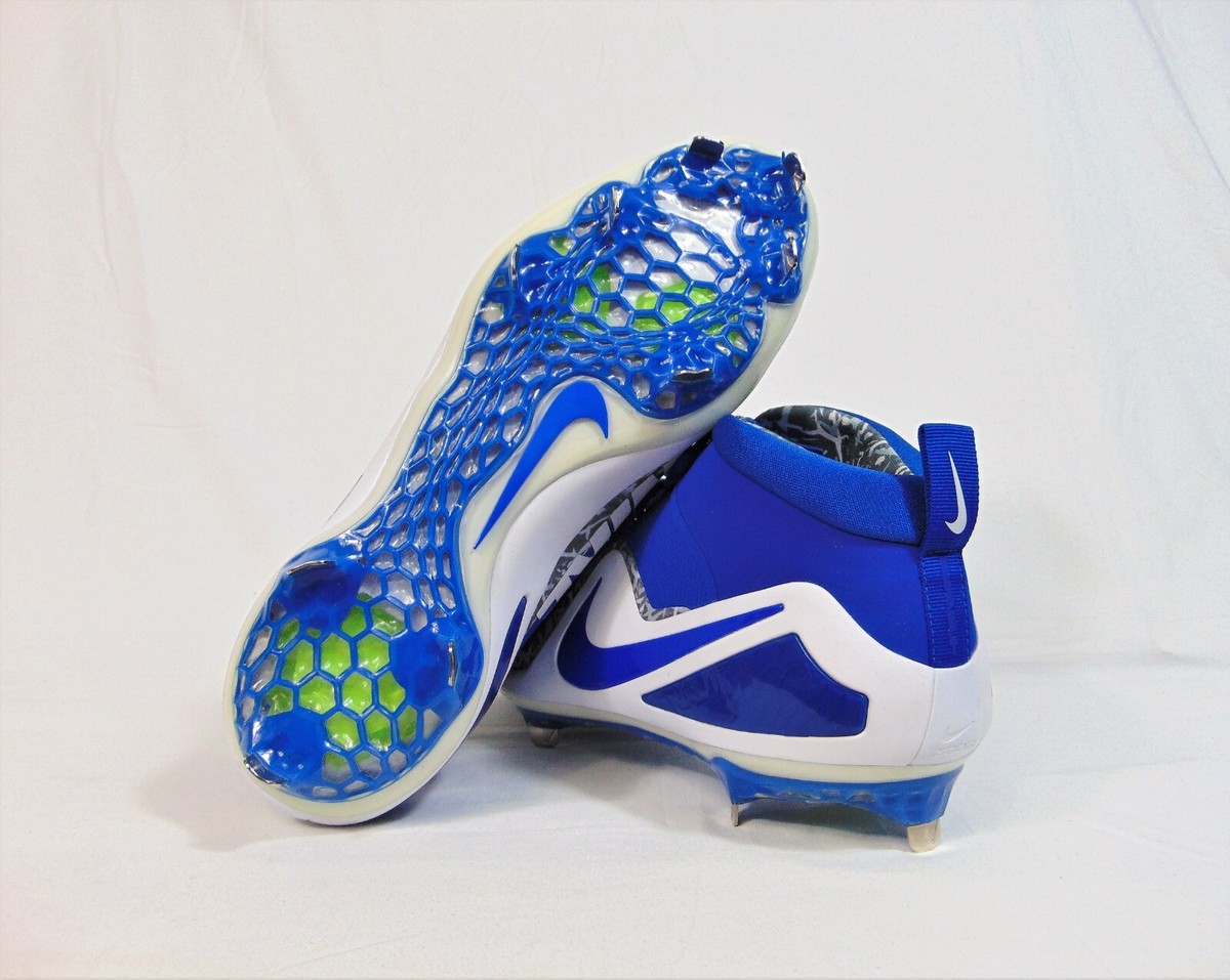 Nike Force Zoom Trout 4 Blue & White Baseball Cleats Sz 13 NEW