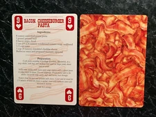 Swap Playing Cards   BACON RECIPES    Bacon Cheeseburger Pasta
