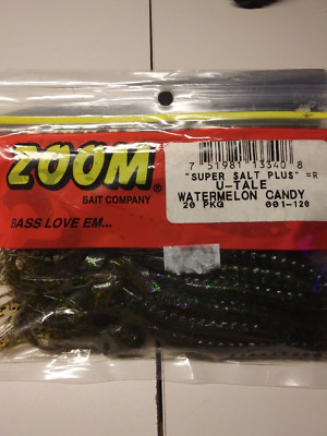Zoom Super Salt Plus U-Tale  Watermelon Candy 20pkg Worm 001-120