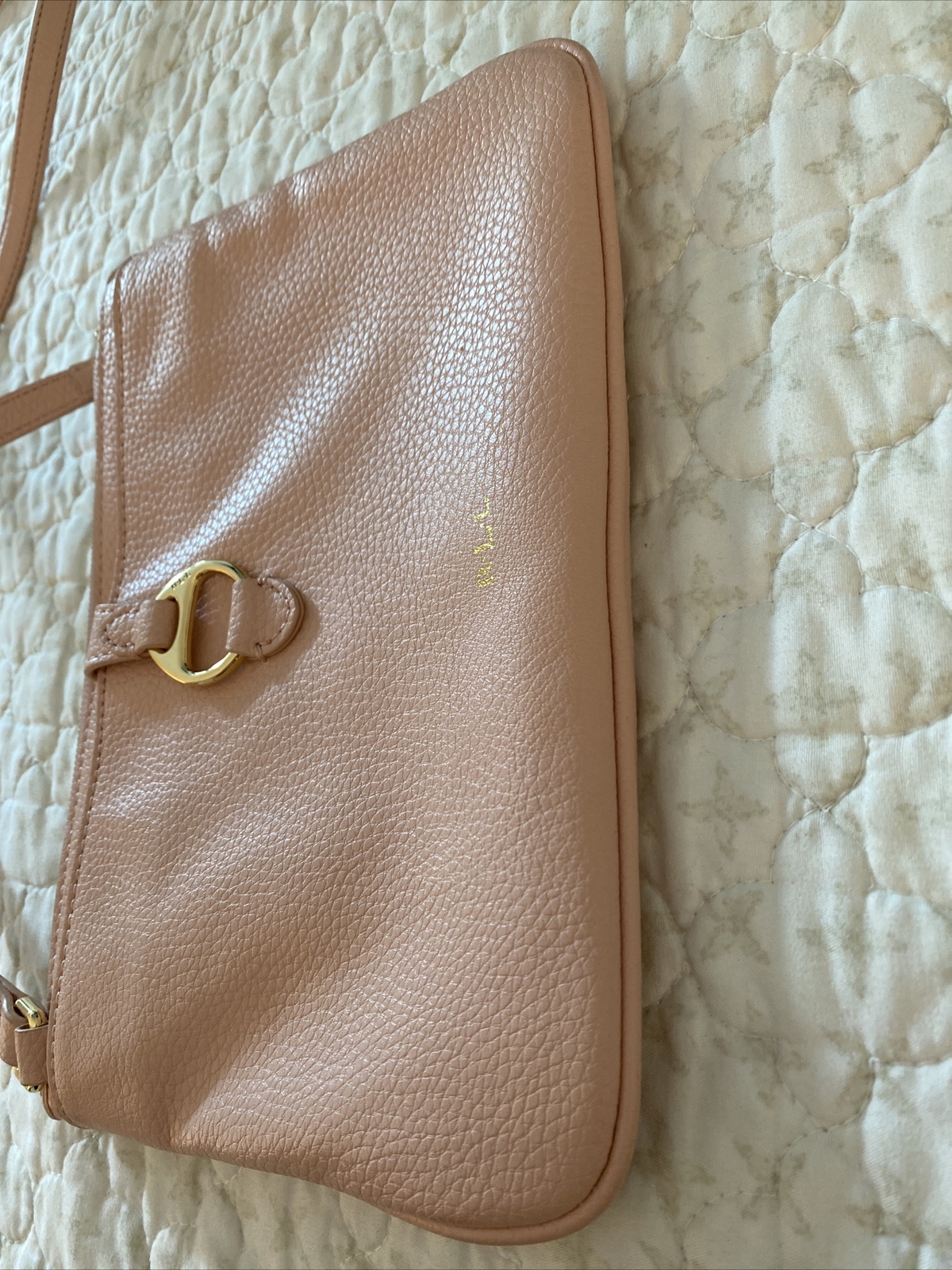 Lauren Ralph Lauren Crossbody Bag Pink Faux Leather S… Gem